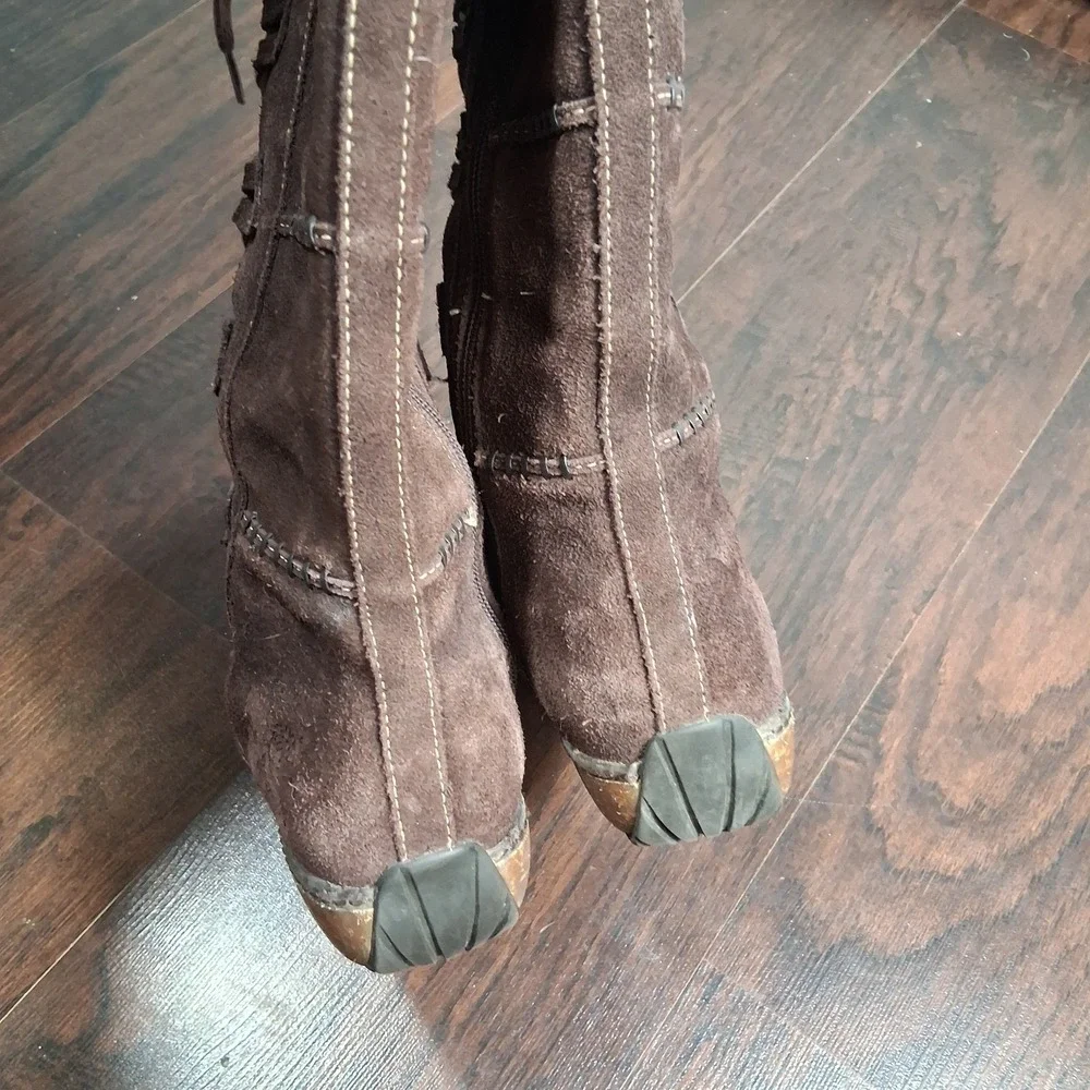 Timberland Earth Keepers Granby Brown Lined Suede‎ boots Waterproof Women's 7 M